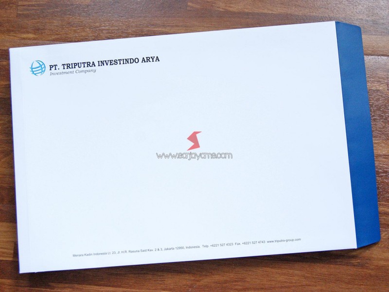 Cetak Amplop Perusahaan -  PT Triputra