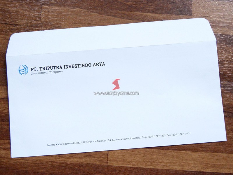 Cetak Amplop Standart - PT Triputra