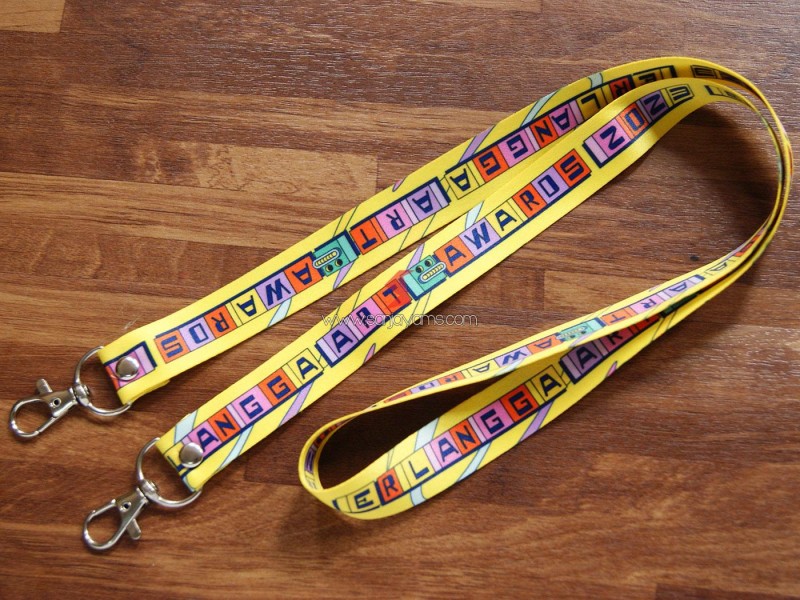 Cetak Lanyard Printing - Erlangga Awards