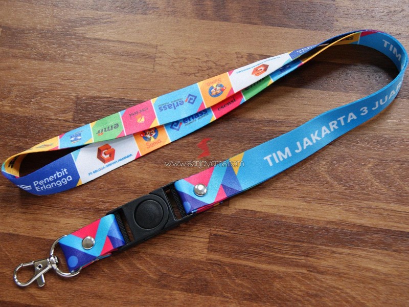 Cetak Lanyard Printing Full color - Erlangga