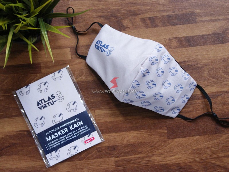 Cetak Masker Kain Dengan Stopper Atlas Virtus