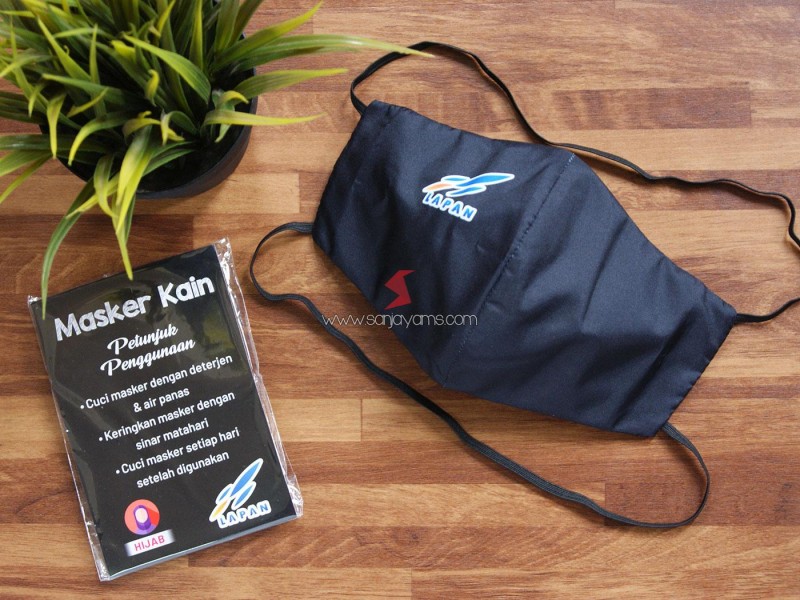 Cetak Masker Kain Hijab Printing Premium Lapan