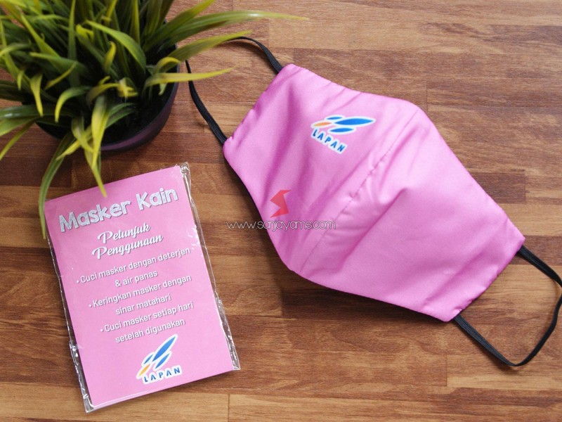 Cetak Masker Kain Printing Premium Lapan