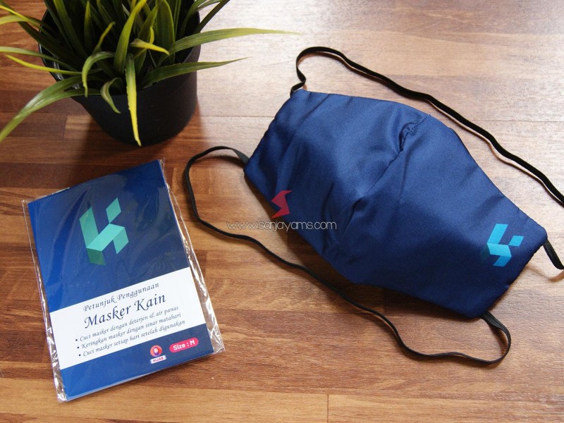 Cetak Masker Kain Printing Premium PT Kemal