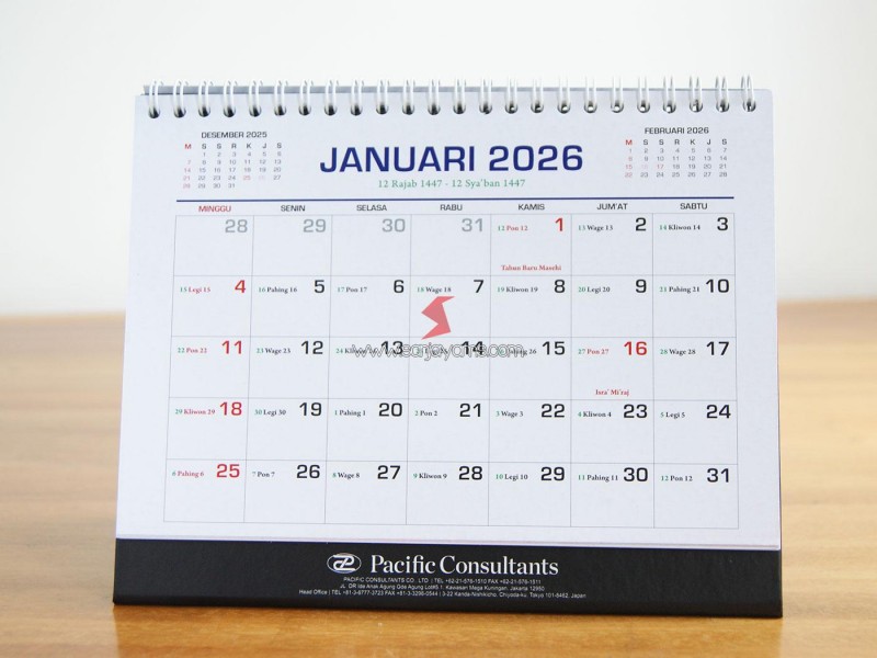 Kalender Meja 2026