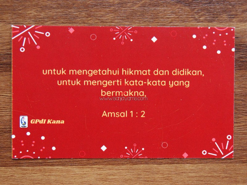 Kartu Alkitab GPDL Kana