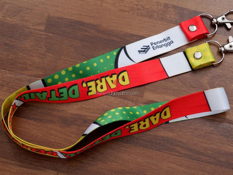 Produksi Lanyard Printing Kantor - Penerbit Erlangga