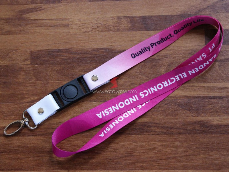 Produksi Lanyard Printing Perusahaan - Sanden Electronics Indonesia