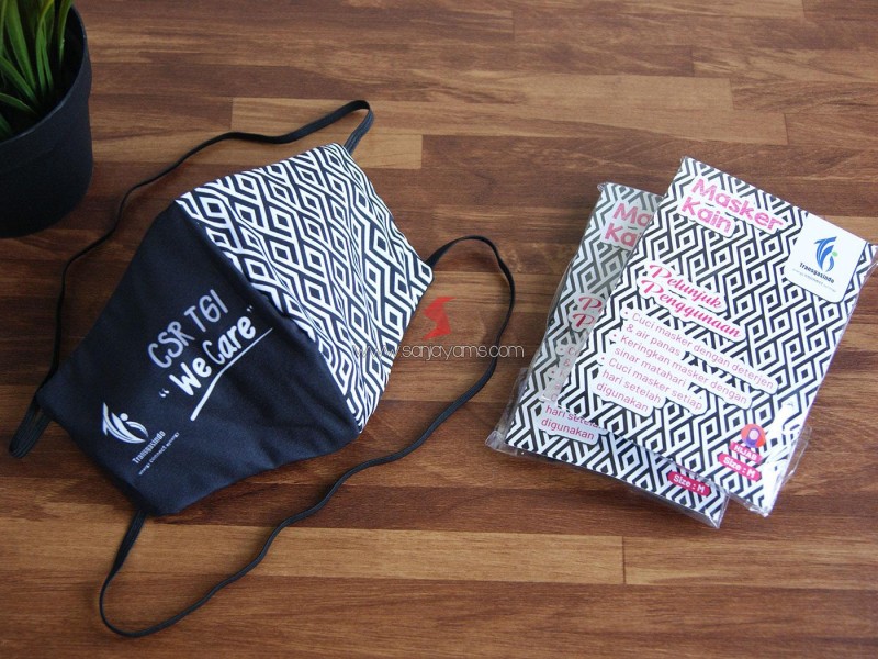 Masker Kain Hijab Printing Premium Transgasindo