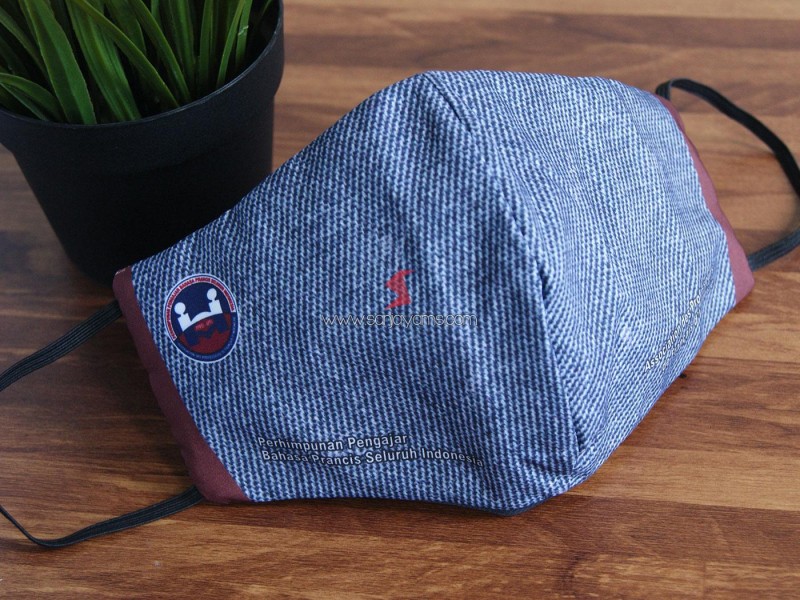 Masker Kain Printing Premium Perhimpunan Pengajar Bahasa Prancis