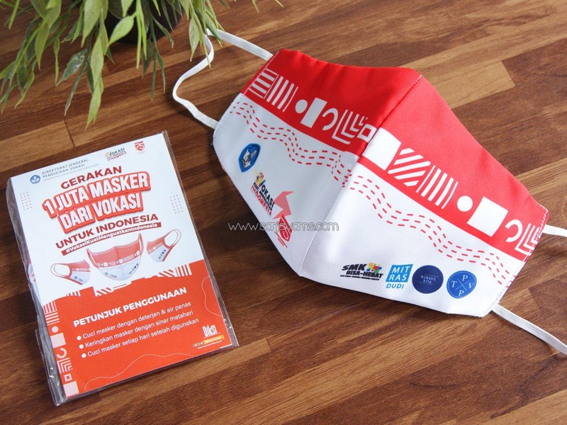 Masker Kain Printing Premium Vokasi
