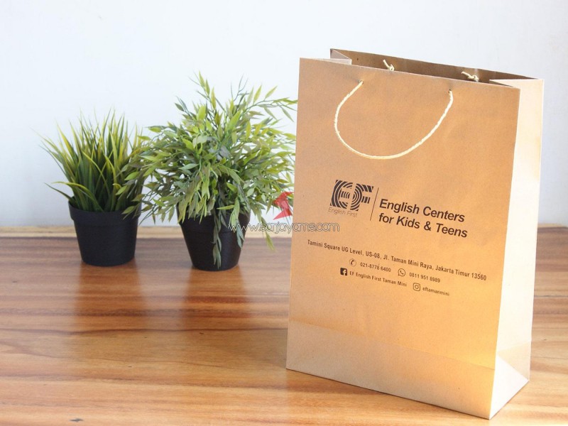 Cetak Paperbag Promosi, 
Paperbag EF Taman Mini