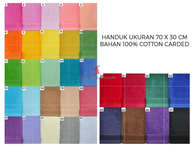 Pilihan warna handuk