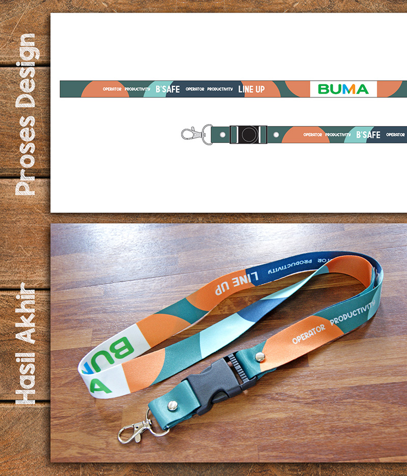 Design Tali ID Card  Cetak Lanyard Printing