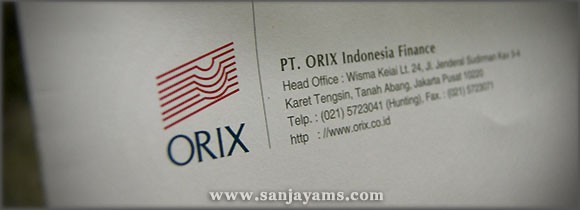 Amplop Folio PT Orix Indonesia Finance