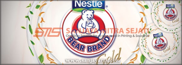 Coaster tatakan gelas Bear Brand