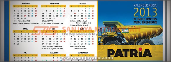 Kalender Kerja 2013 PATRIA