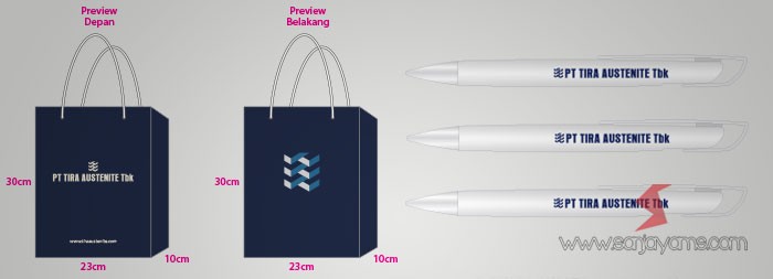 Paper Bag dan Pen PT Tira