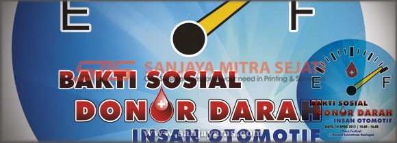 Pin bakti sosial donor darah Patria