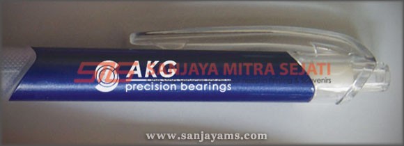 Pulpen plastik promosi AKG Bearings