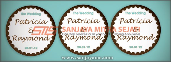 Sticker Wedding Paticia & Raymond