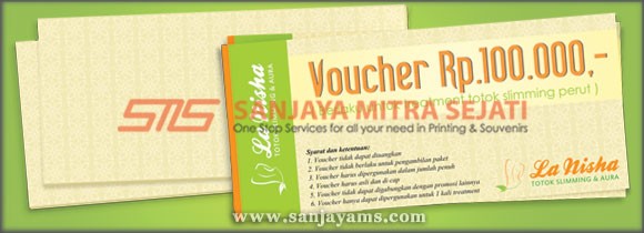 Voucher La Nisha Totok Slimming dan Aura