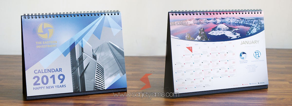 Cetak Kalender Meja 2019 Berkualitas di Jakarta