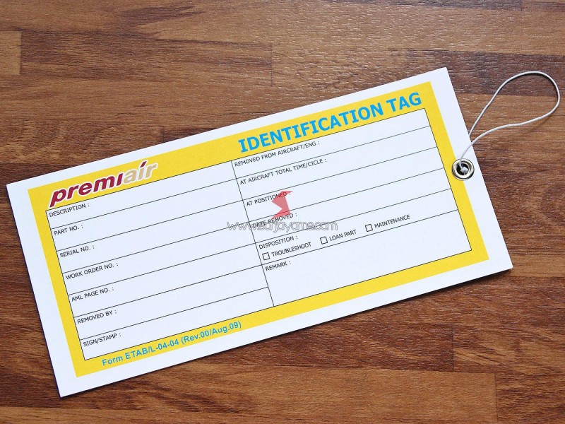 Cetak Identification Tag Premiair