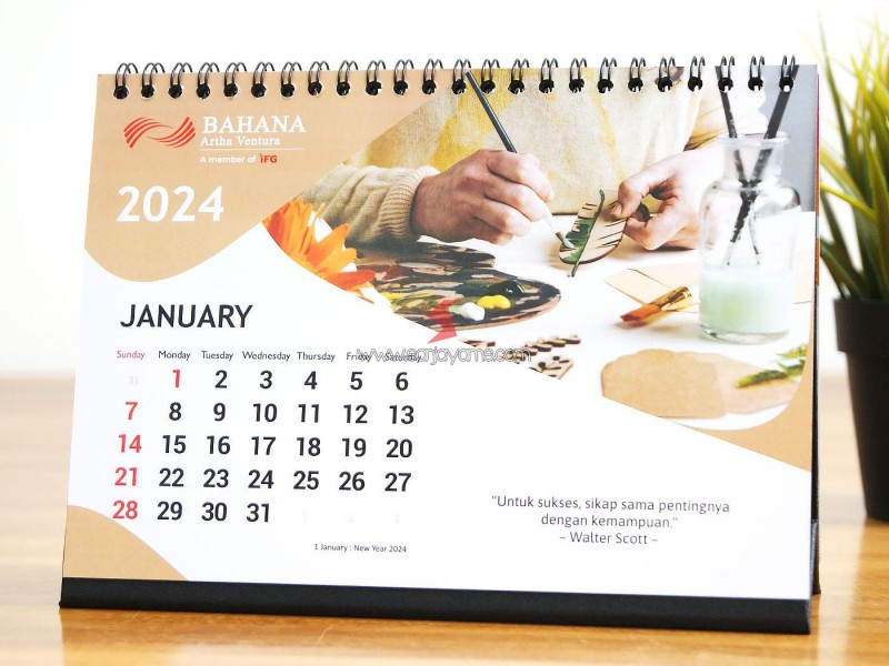 Cetak Kalender 2024 - Bahana Artha Ventura