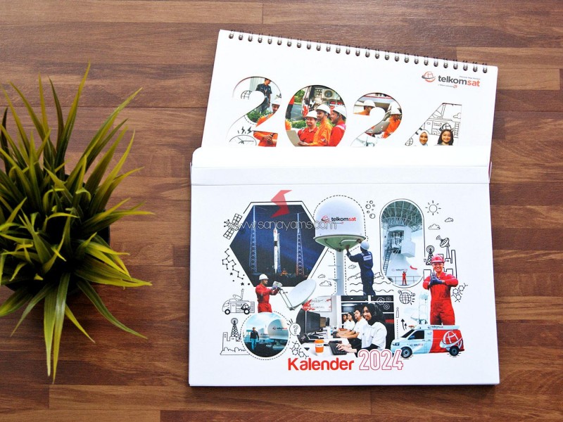 Kalender Meja 2024 Telkomsat