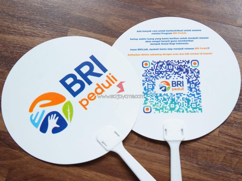 Cetak Kipas Promosi Perusahaan - Bank BRI