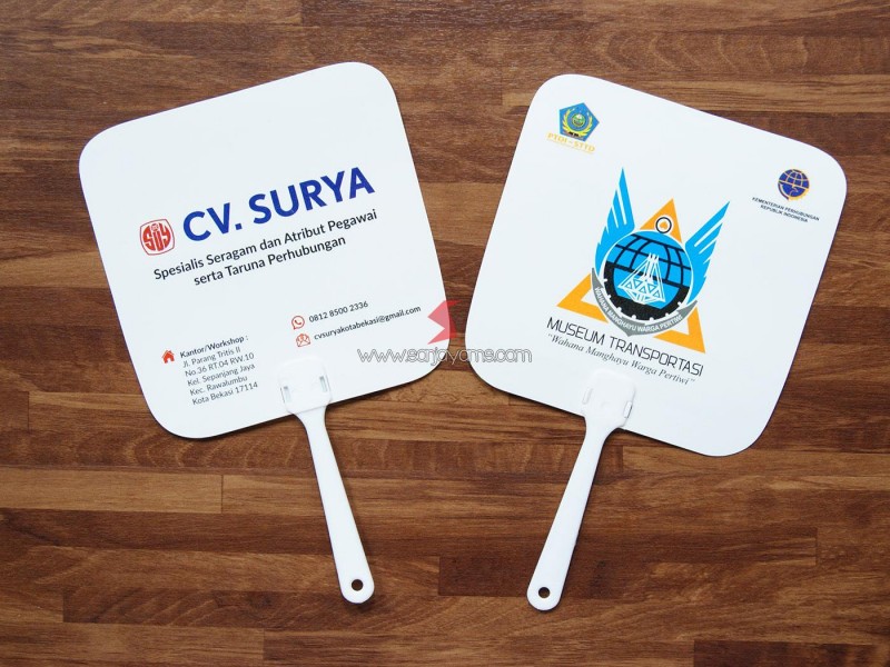 Cetak Kipas Promosi Perusahaan - CV SURYA