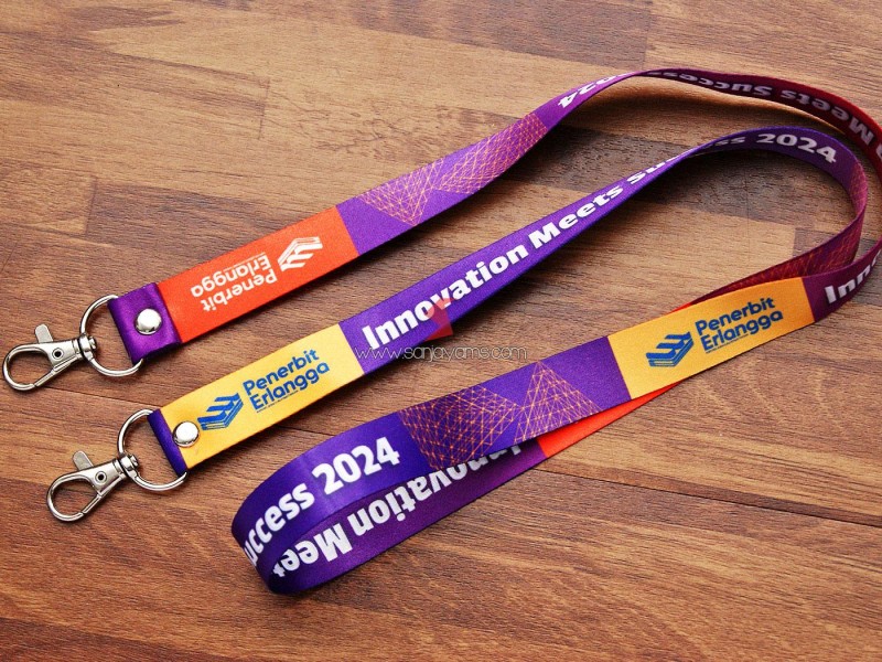 Cetak Lanyard Printing - Penerbit Erlangga