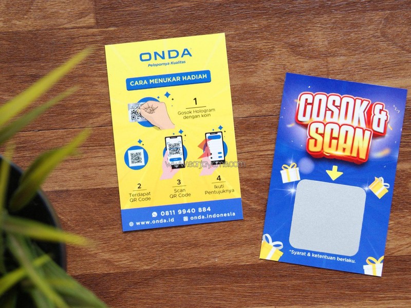 Cetak Voucher Gosok QR - ONDA