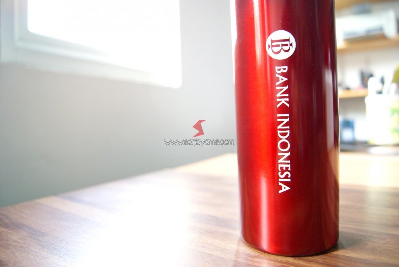 Cetakan tumbler Bank Indonesia