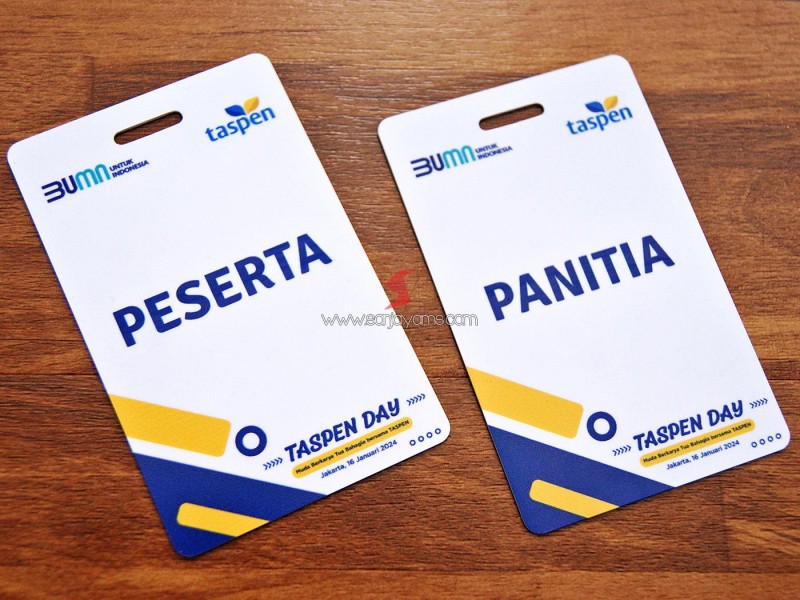 Custom Name Tag Perusahaan - Taspen