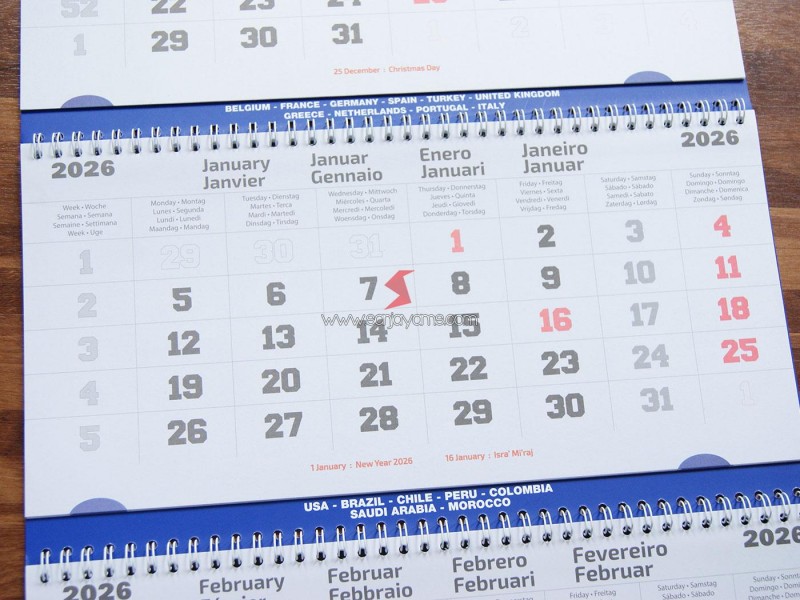 Kalender Dinding Perusahaan 2026