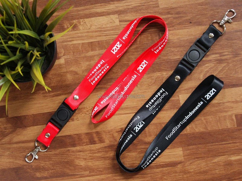 Lanyard Sablon Food Start Up Indonesia