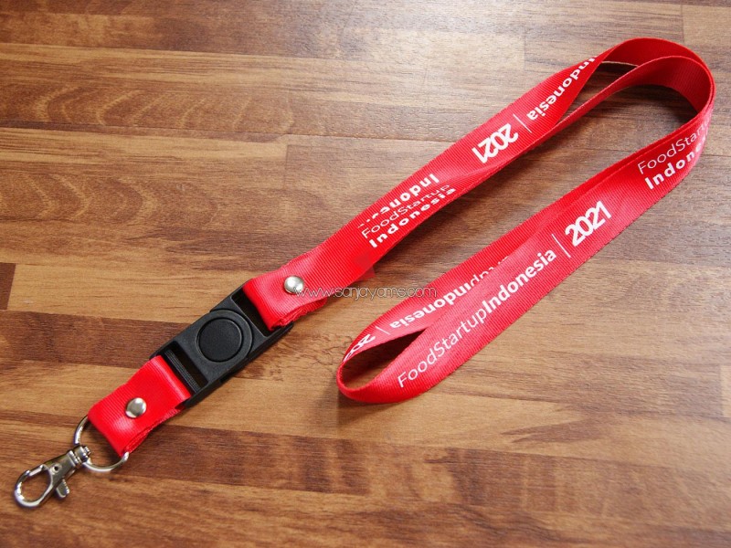 Lanyard Sablon Food Start Up Indonesia