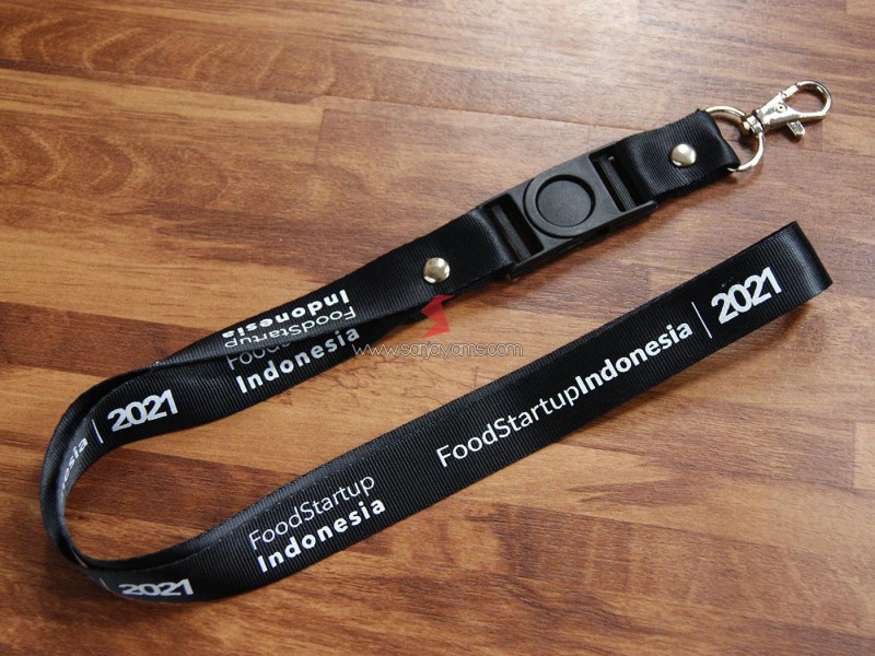 Lanyard Sablon Food Start Up Indonesia