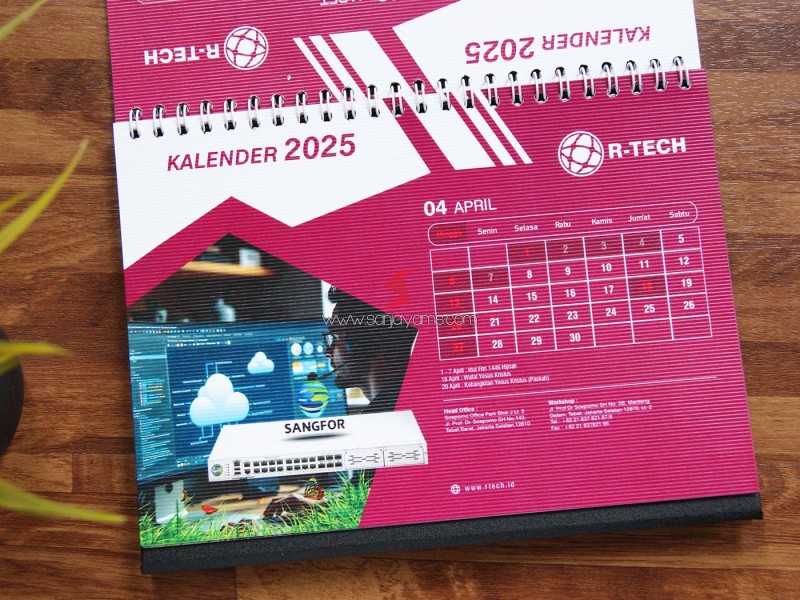 Produksi  Kalender Meja Perusahaan