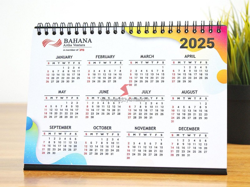 Produksi kalender meja - Bahana artha ventura