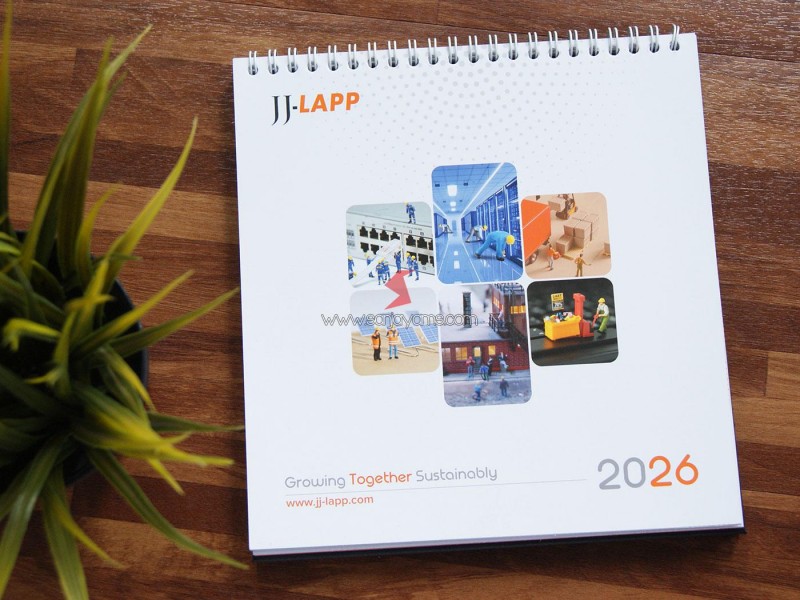 Produksi Kalender Meja 2026 - JJ LAPP