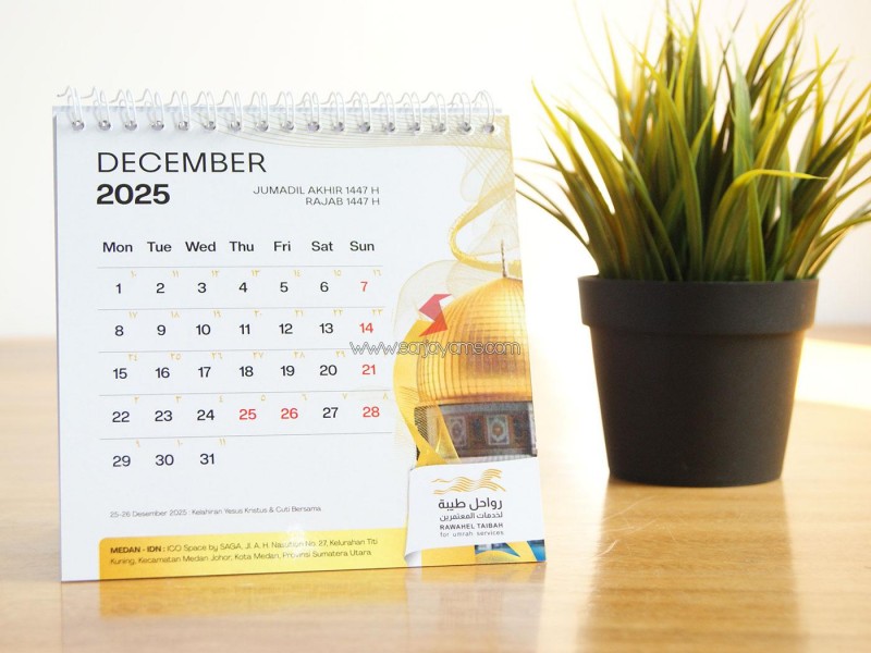 Produksi Kalender Meja Perusahaan