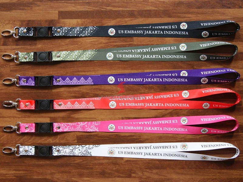 Produksi Lanyard Printing Costum - US Embassy Jakarta