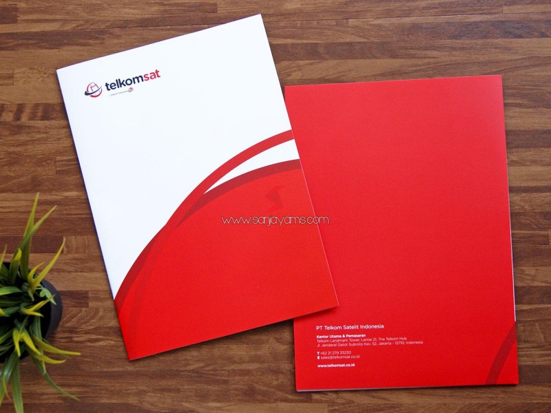 Produksi Map Folder - PT Telkomsat