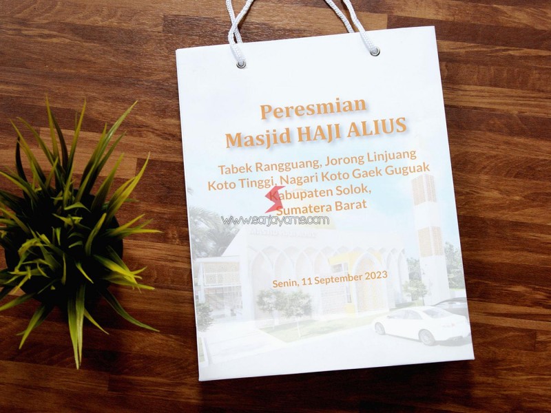 Produksi Paper Bag - Peresmian Masjid Haji Alius