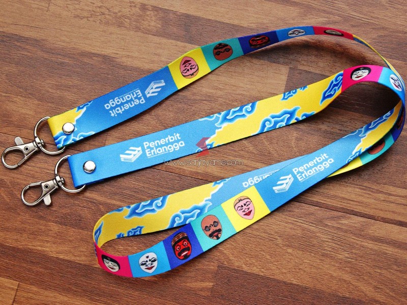 Tali ID Card Custom - Lanyard - Penerbit Erlangga