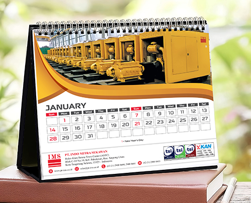 Desain Kalender Meja 2025 KM004