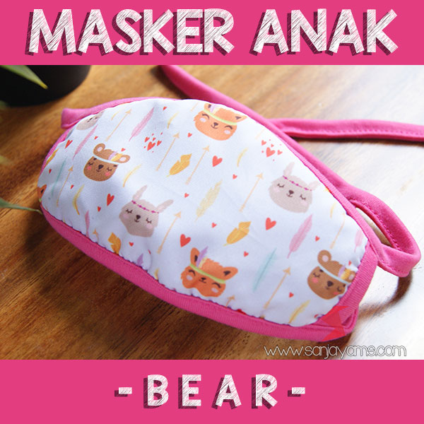 Jual Masker Kain Anak dengan Motif Lucu Menarik 